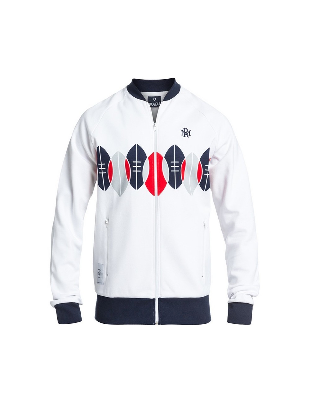 Veste Rugby Zippé Achat Blanc Division Ivan wqOpw1gv